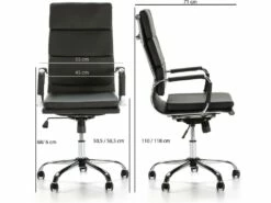 Fauteuil De Bureau Morgan Inclinable Noir, Cuir Synthétique 7 Fauteuil De Bureau Morgan Inclinable Noir, Cuir Synthétique -mobilier de bureau Shop siege de bureau 9907013