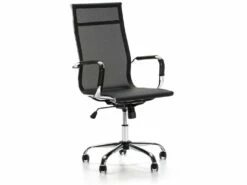 Fauteuil De Bureau Inclinable Slim, Hauteur Réglable, Design Ergonomique
