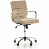 Fauteuil De Bureau Fenix Inclinable Taupe, Cuir Synthétique